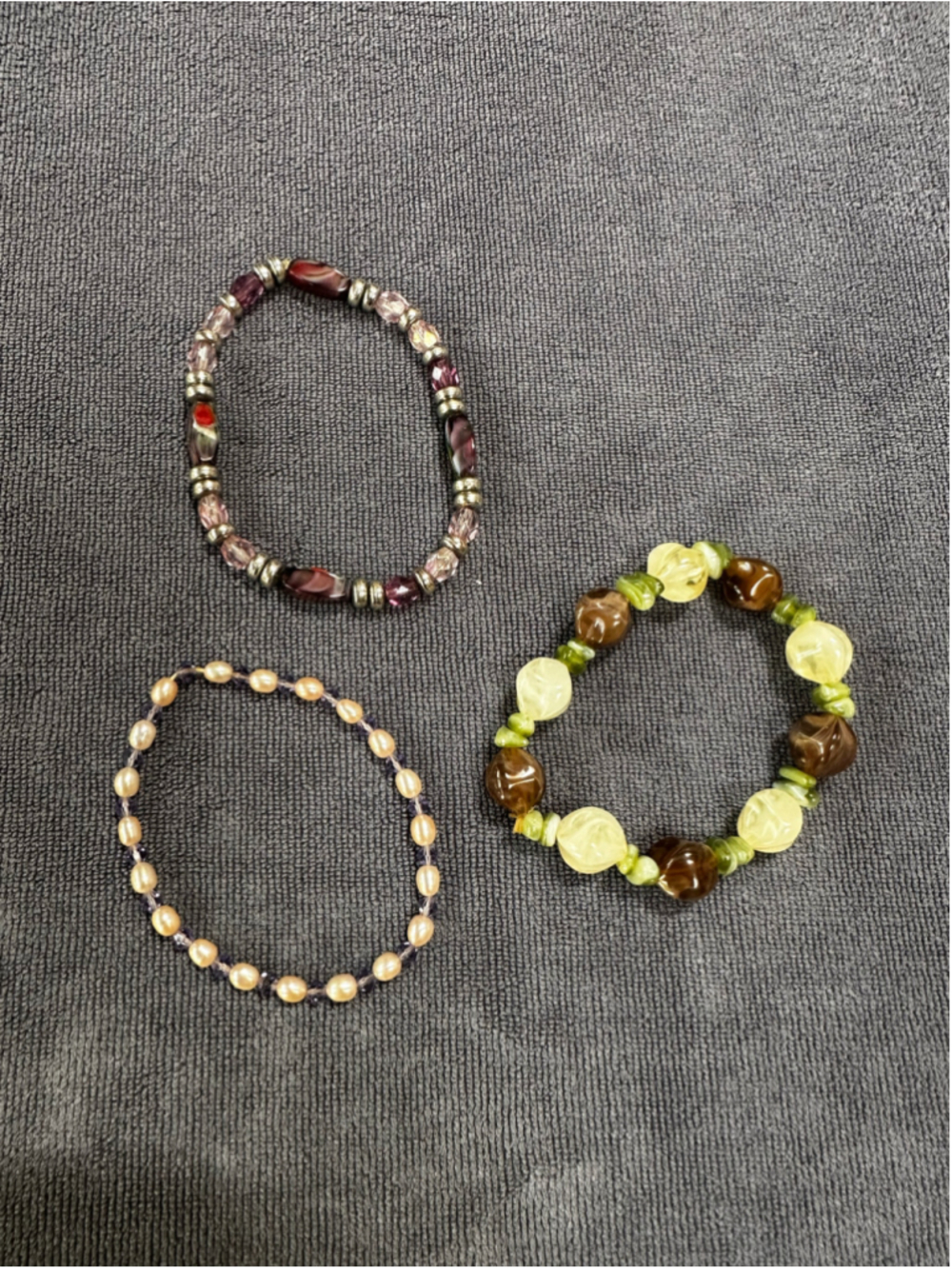 Unbranded Beaded Bracelet Set Multi-color